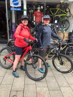 Sam Butler and her Cube Electric Bike